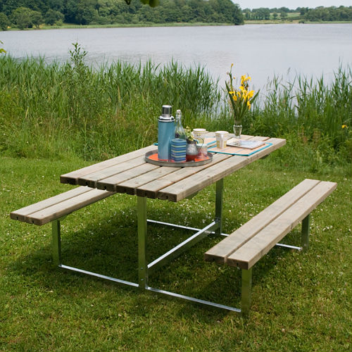 Picknickbord PLUS Basic Tryckimpregnerat Trä Utomhus