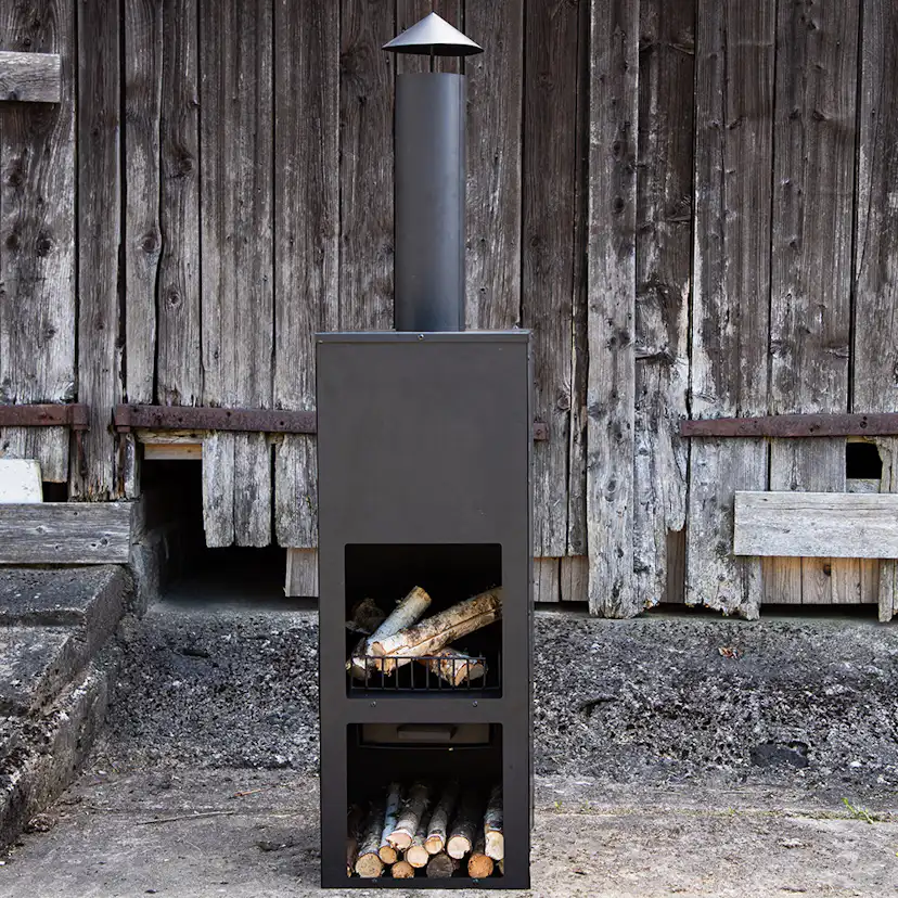 Makarima Firepit Steel - Black Svart
