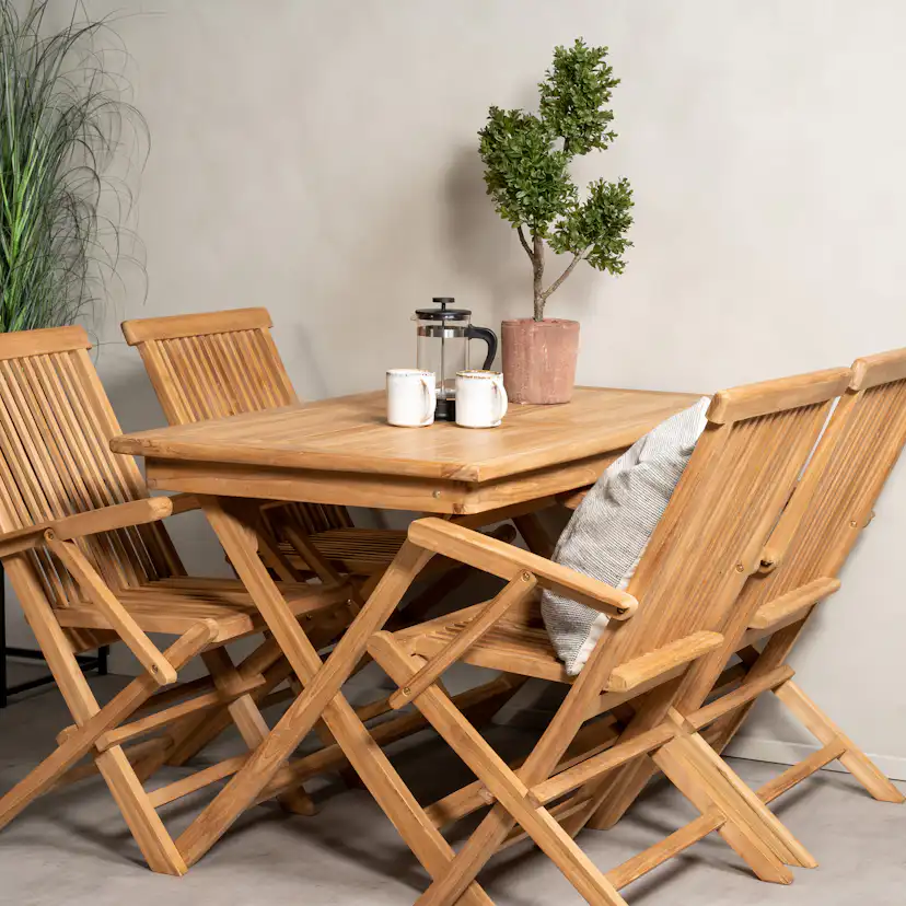 Matgrupp Venture Home Kiara 120 med 4 Stolar Med Armstöd