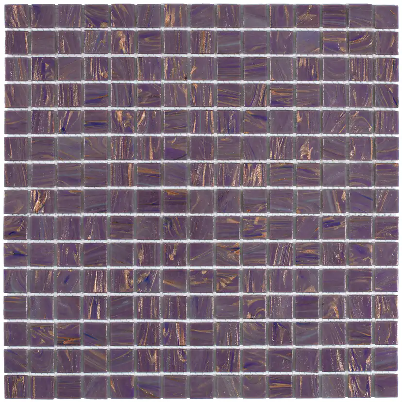 Glasmosaik Arredo Lila/Guld 2x2 cm