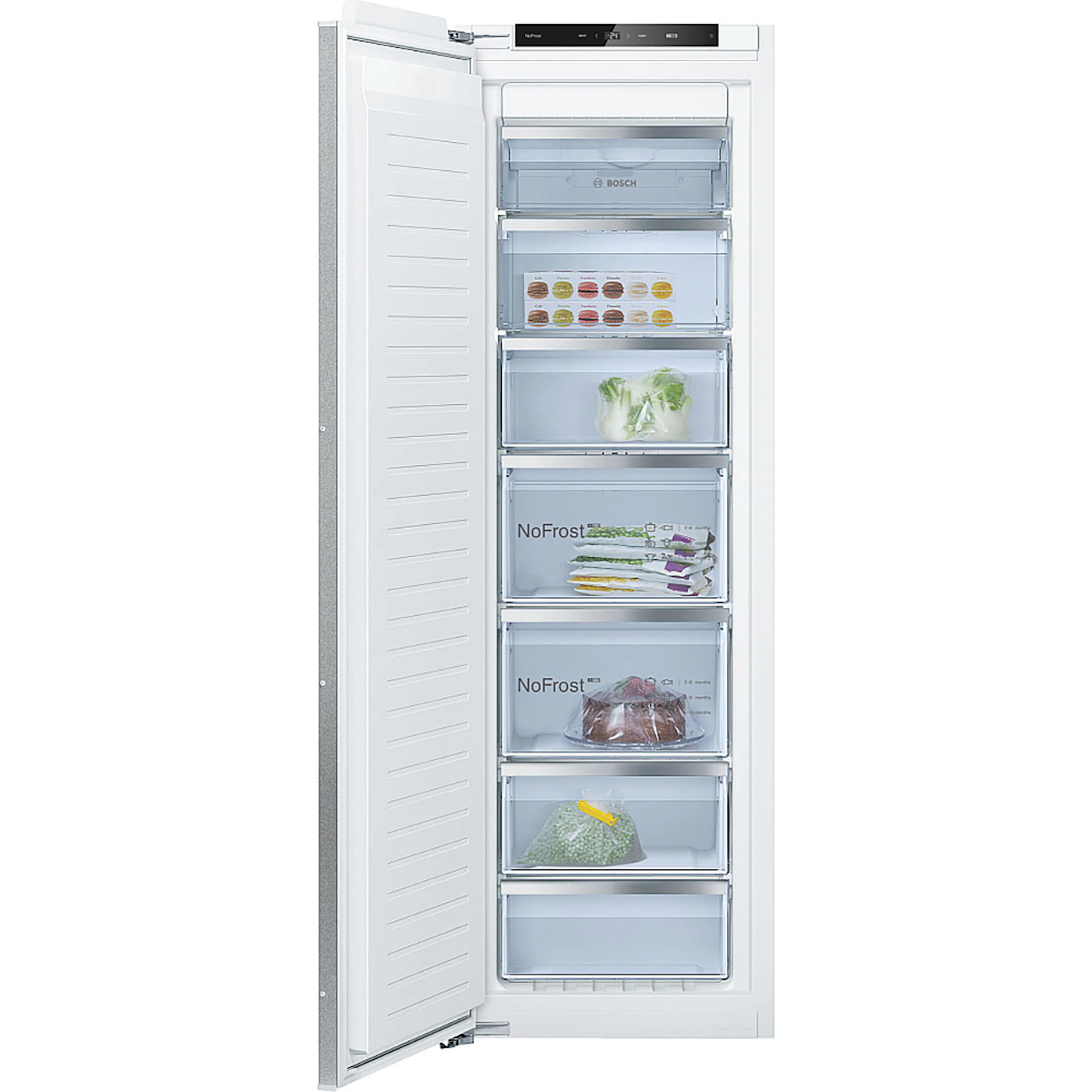 Integrerad Frys Bosch GIN81ACE0 Serie 6 med NoFrost