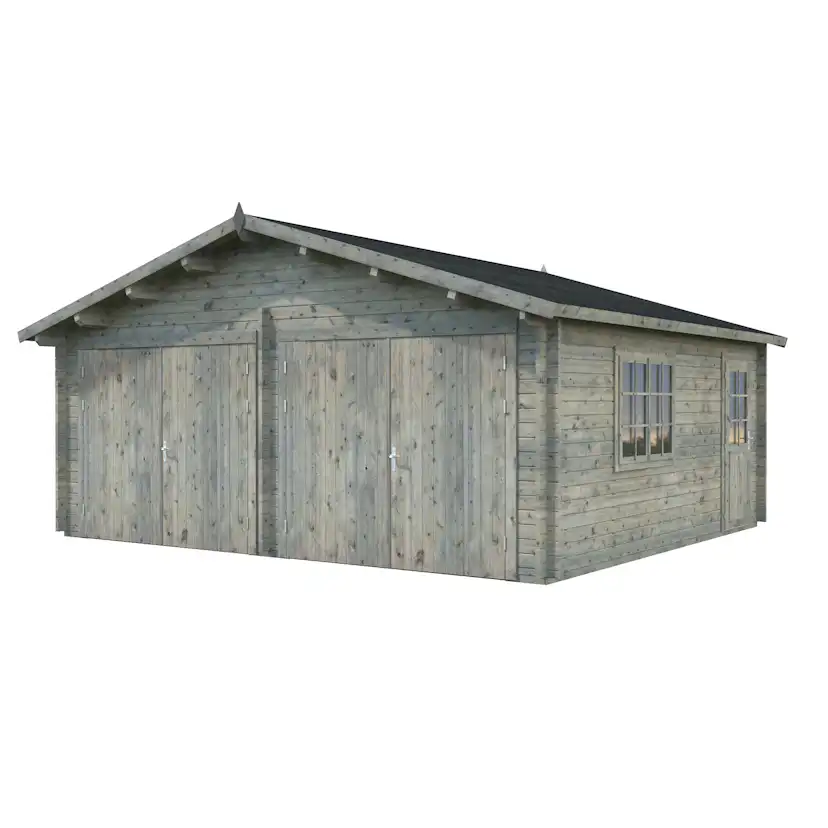 Roger 28,4 m2 with wooden gate Grå dippad