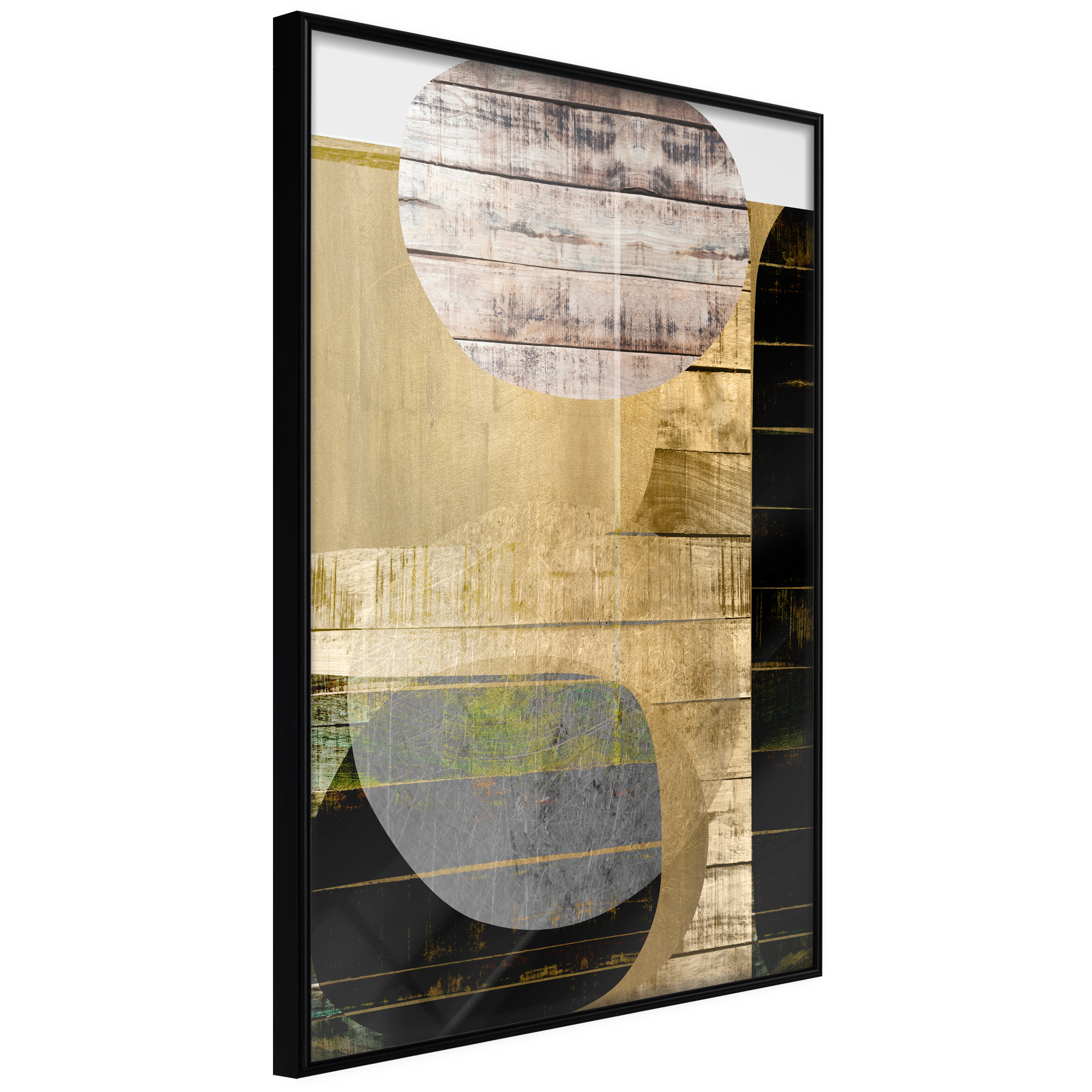 Affisch - Abstract Construction [Poster] 20x30 Svart ram, 20x30 cm