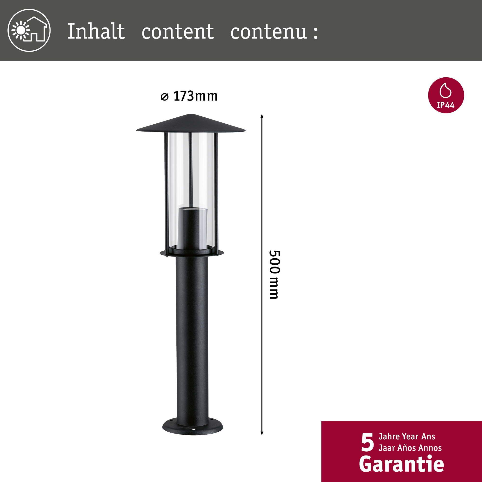 Pollare Paulmann Classic IP44 230V E27