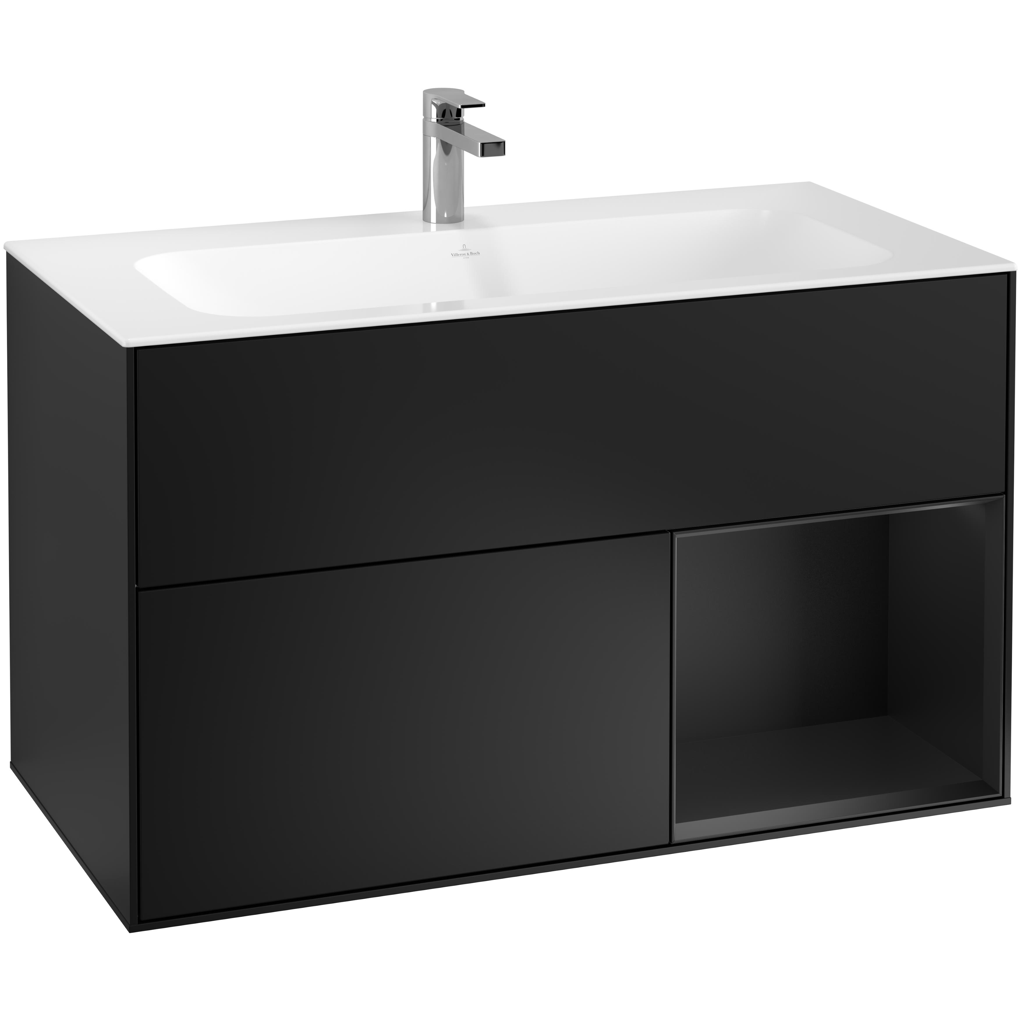 Tvättställsskåp Villeroy & Boch Finion med 2 Lådor och Hylla för Inbyggt Tvättställ