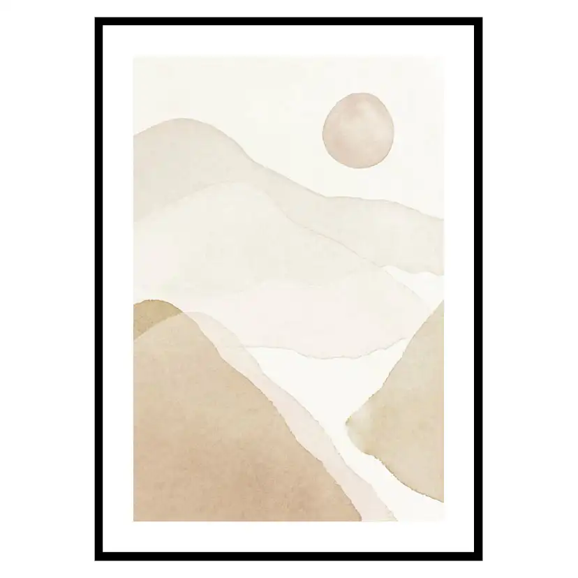 Poster Gallerix Mountain Shapes