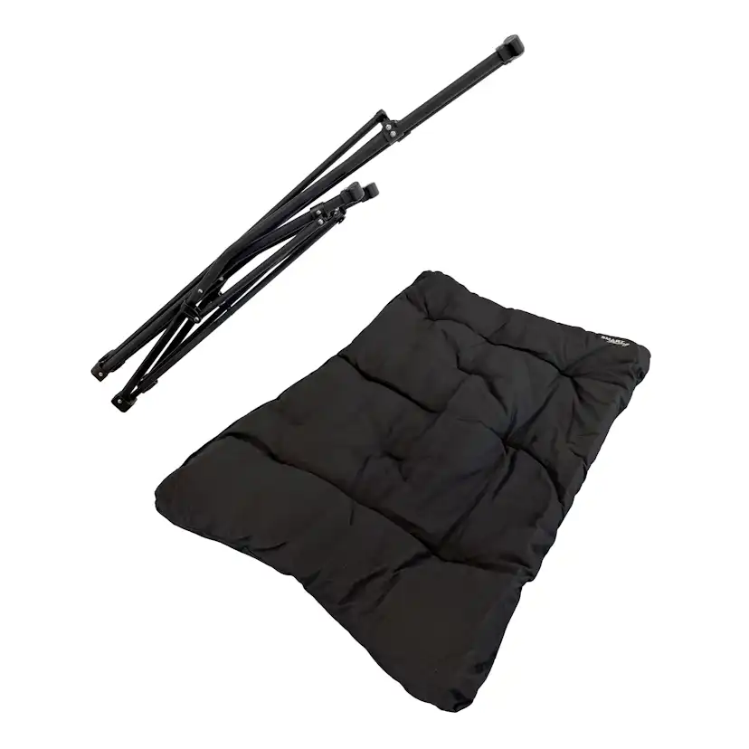 Campingstol Smart Living Lounge Black Edition