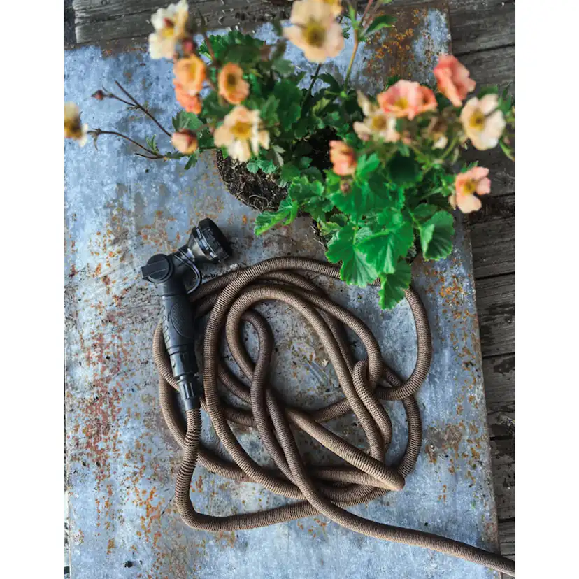 Trädgårdsslang By Benson Deluxe Set Mörk Sand 25 m