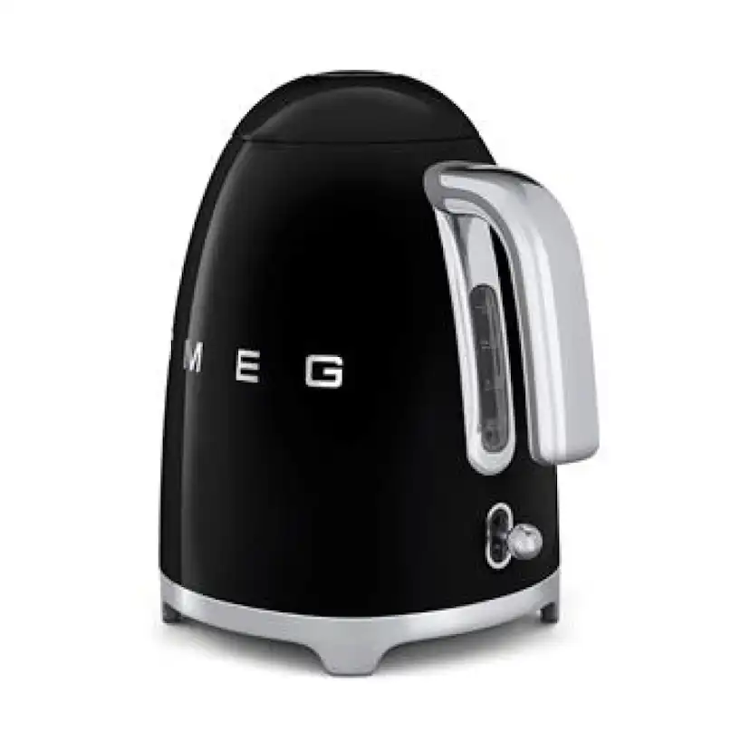 Vattenkokare Smeg KLF03BLEU Retro Svart med Rostfritt Stål