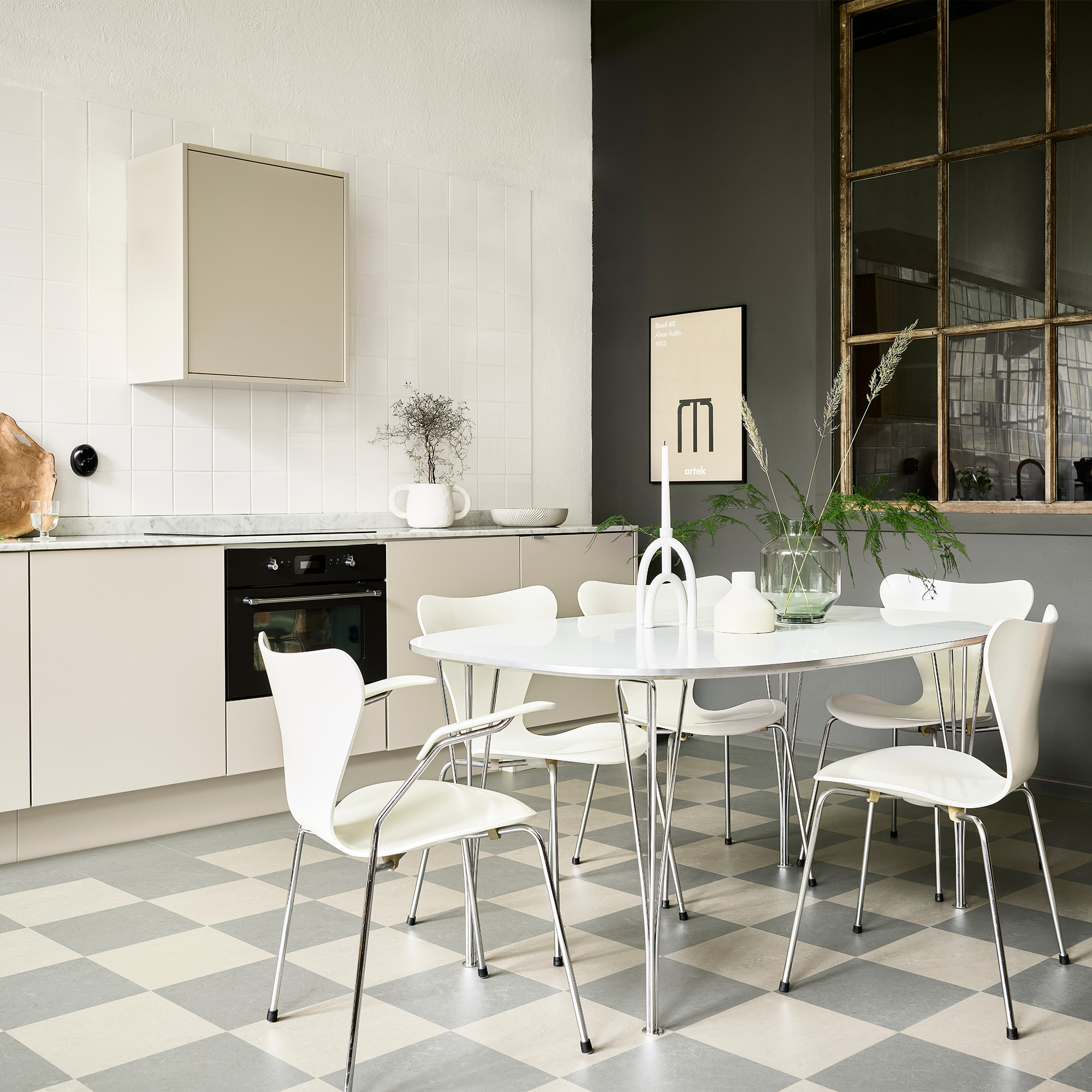 Linoleumgolv Forbo Marmoleum Click Liquid Clay 60x30 cm