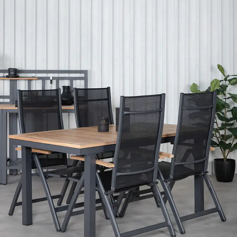 Matgrupp Venture Home Perla med 4 Perla Positionsstolar