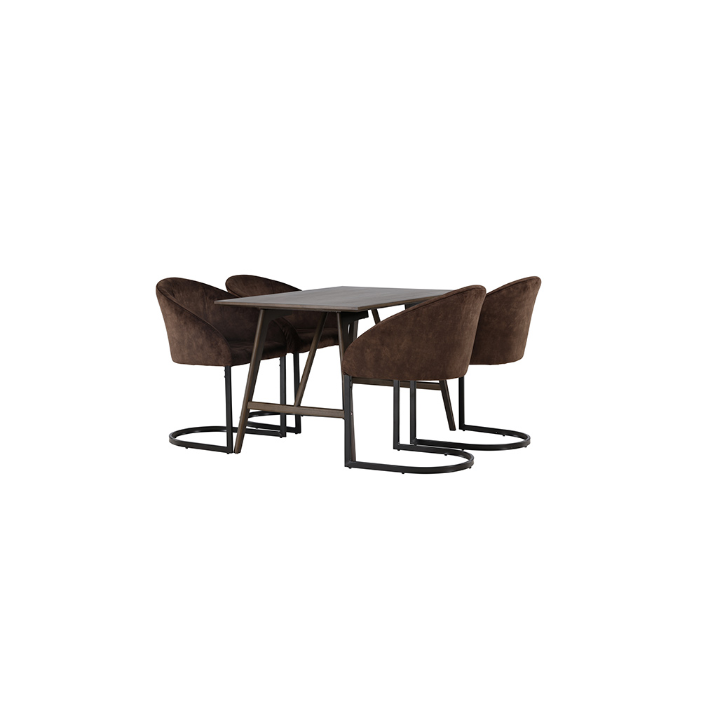 Matgrupp Venture Home Kaseidon med 4 st Evening stolar