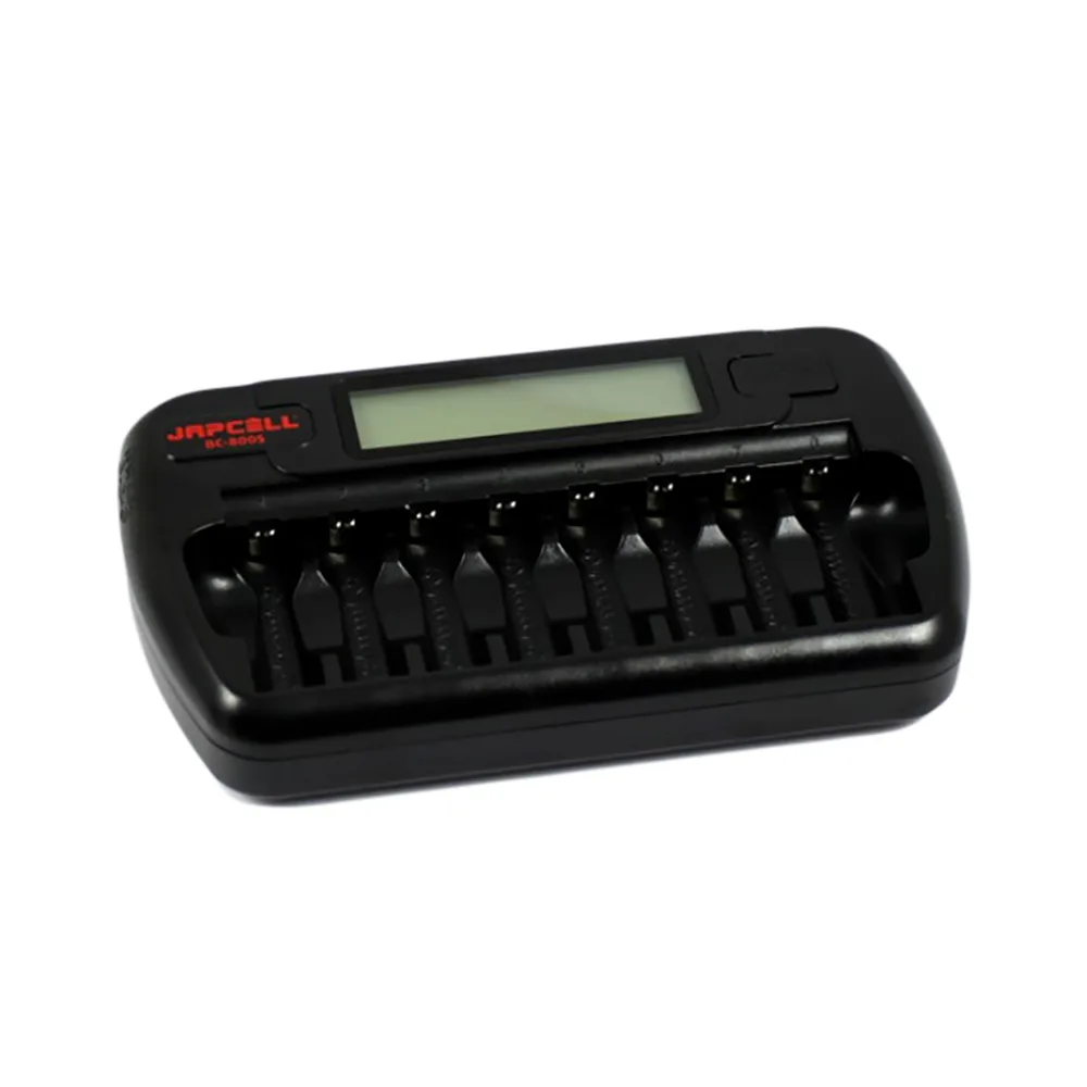Batteriladdare Japcell BC-800S Med LCD-display För AA/AAA-batterier