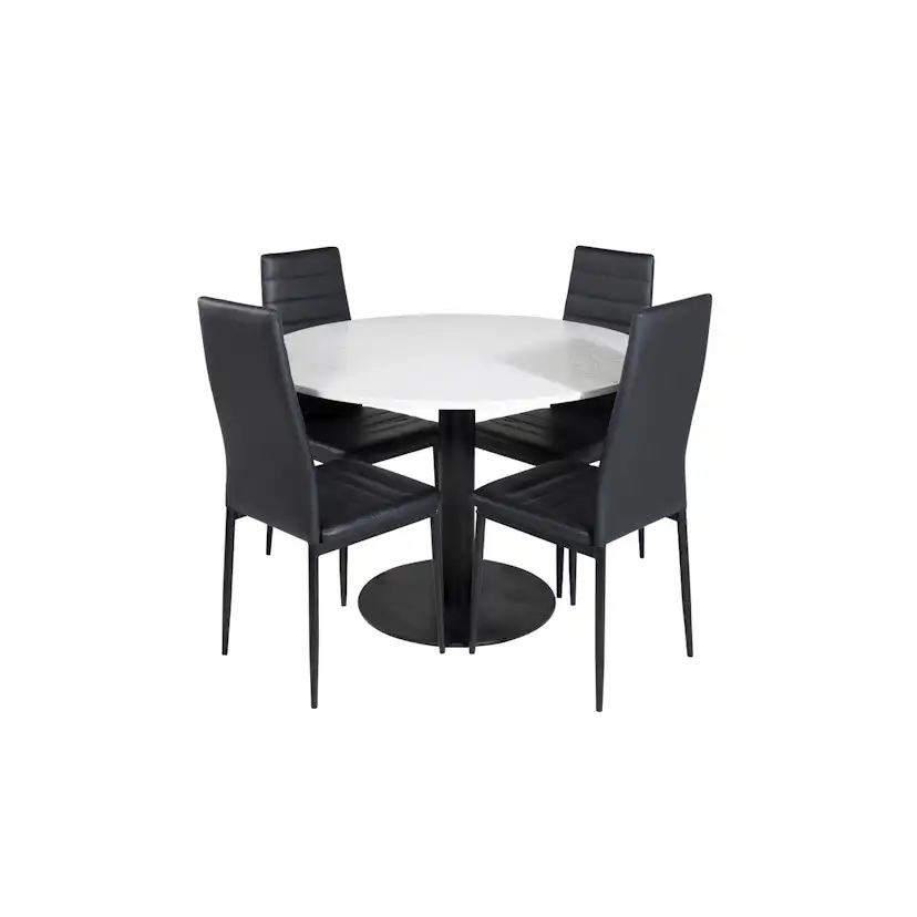 Matgrupp Venture Home Roxanna med 4 Sly Stolar Runt