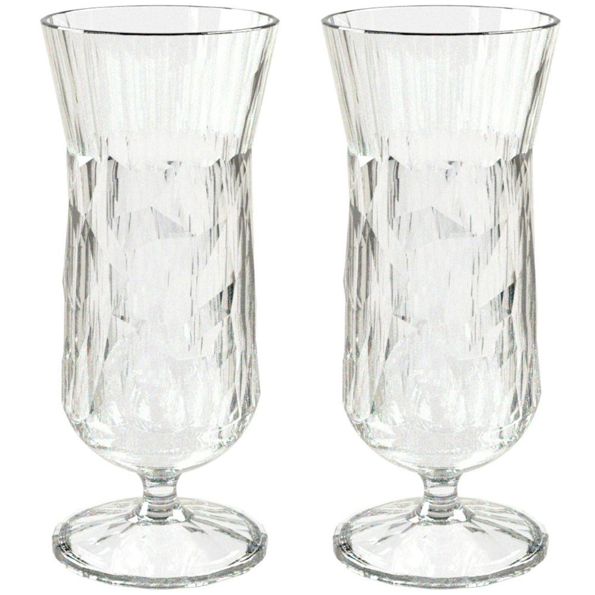 Club No. 17 Drinkglas Plast 400 ml Crystal Clear 2-pack