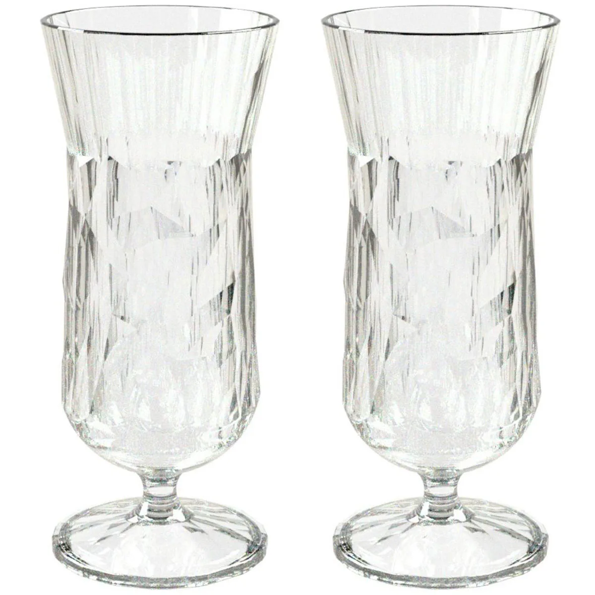 Club No. 17 Drinkglas Plast 400 ml Crystal Clear 2-pack