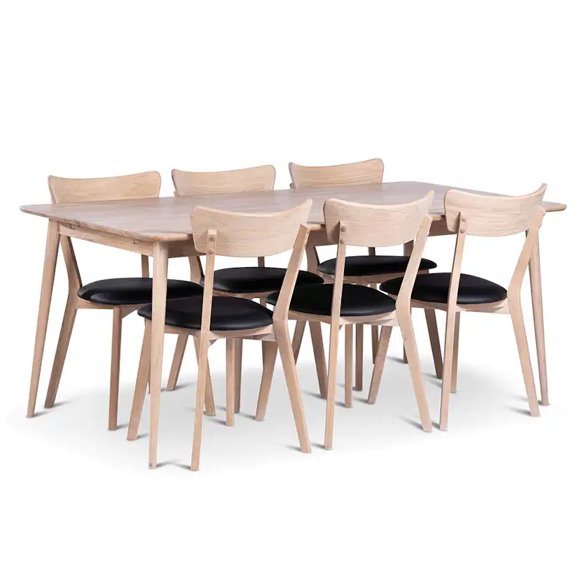 Matgrupp Stenexpo Odense med 6 Eksjö Stolar