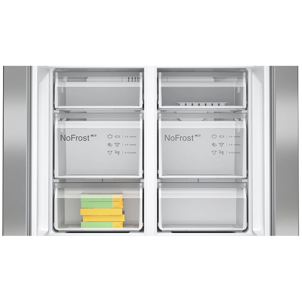 Kyl & Frys Bosch Side by Side Serie 4 KFN96VPEA French Door Silver