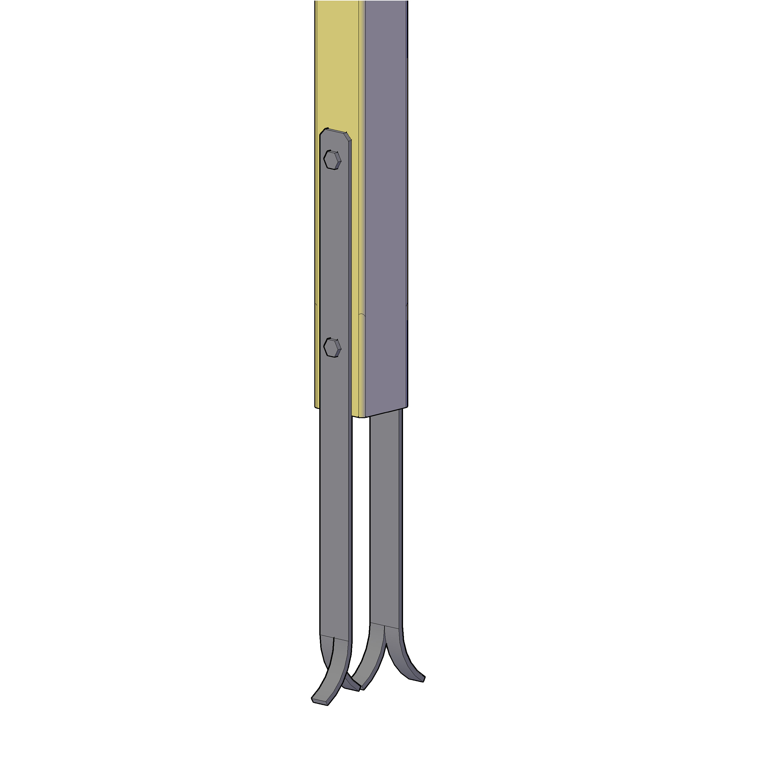 Stolpfot PLUS Universal Svart 2-pack