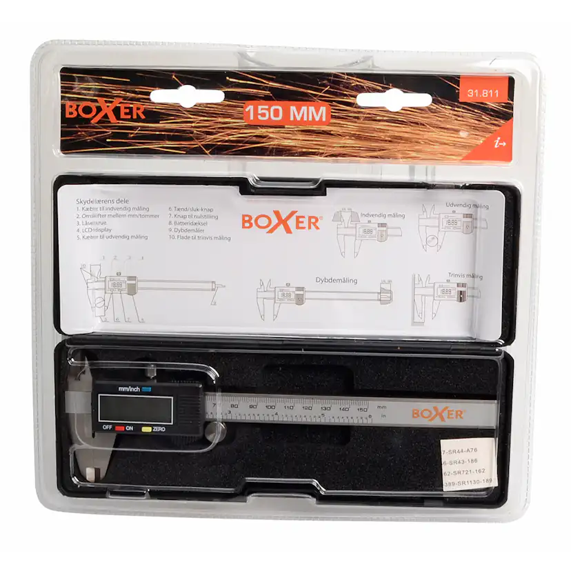 Digitalt Skjutmått Boxer 150 mm Rostfritt stål