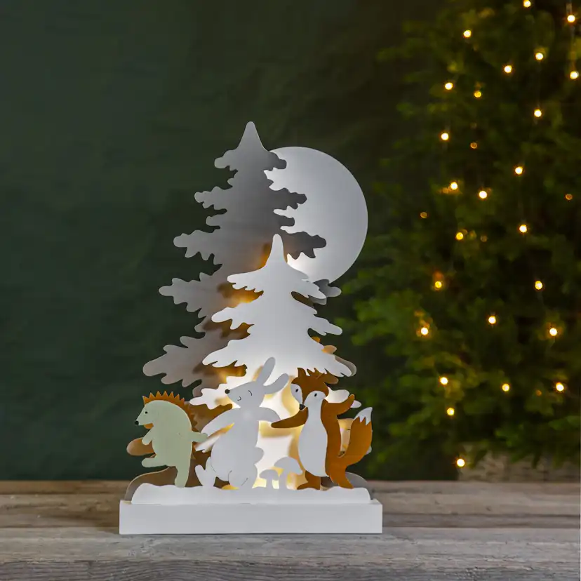 Juldekoration Star Trading Forest Friends X-mas Tree