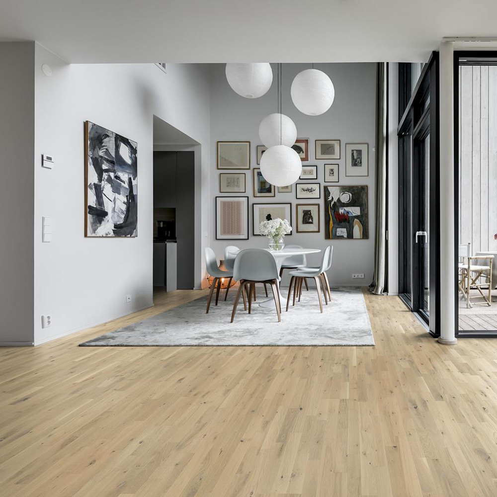 Parkettgolv Kährs Beyond Retro Frosted Oat Ultramatt Lack Ek 3-Stav