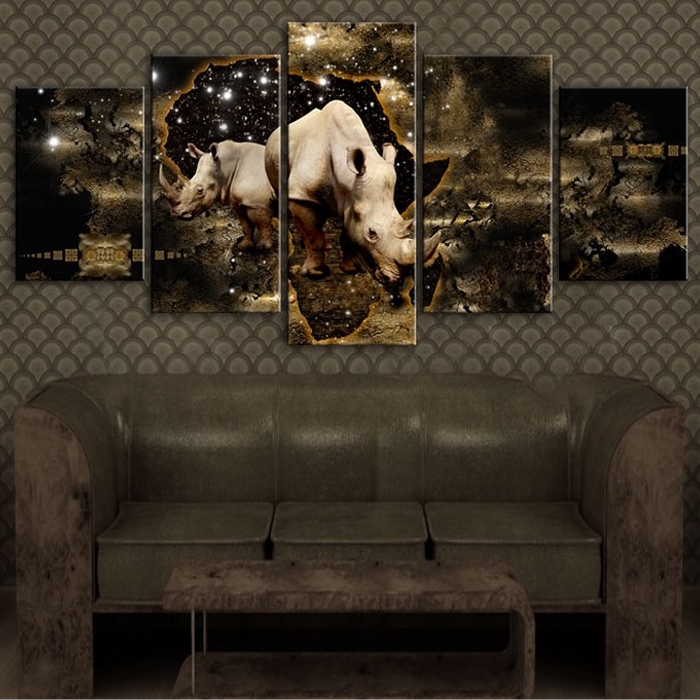 Tavla Arkiio Golden Rhino