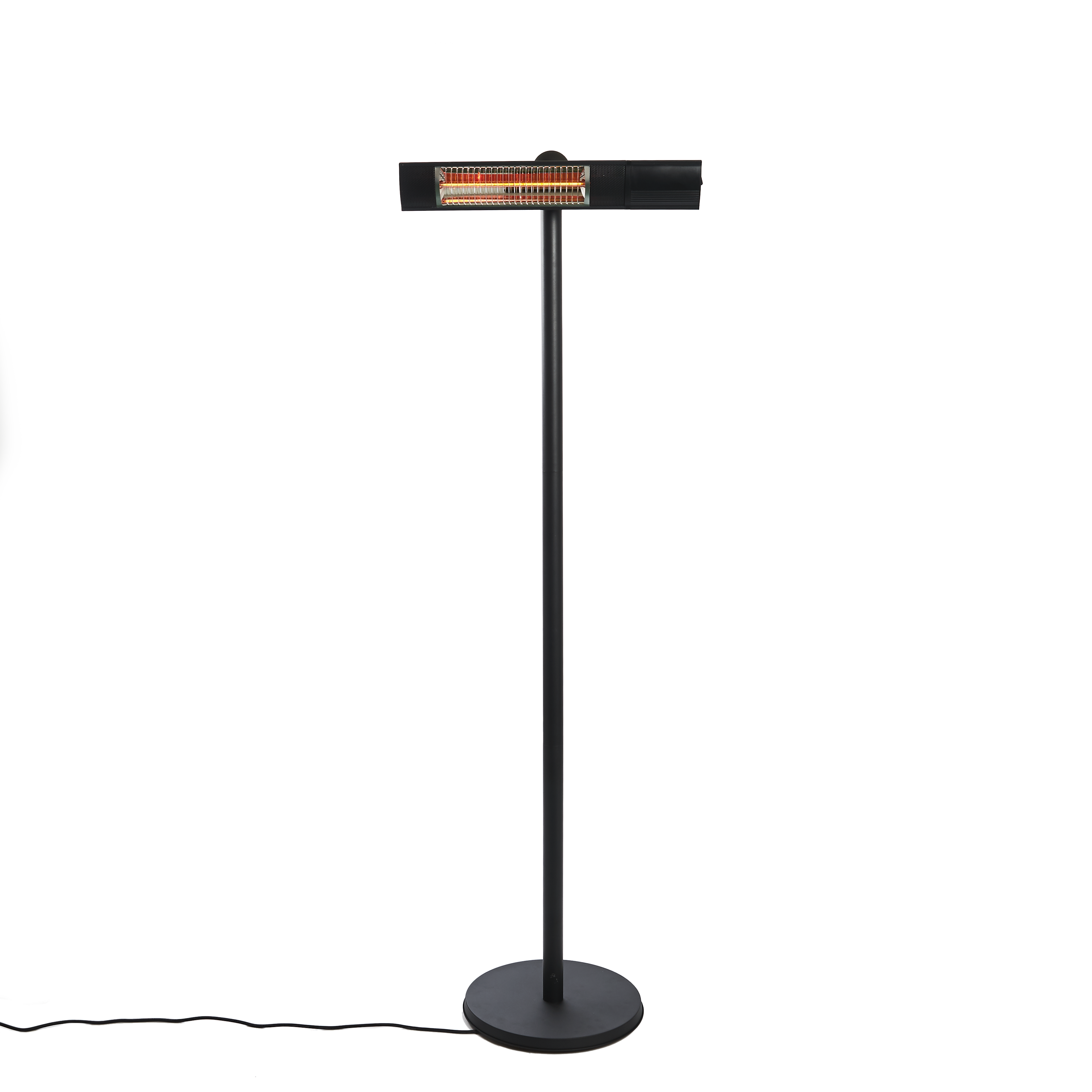 HORTUS Terrassvärmare golvmodell 500/1000/1500 W, GT, med fj Svart