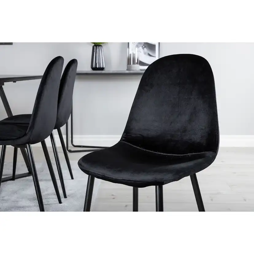 Matgrupp Venture Home Marina med 6 Polar Velvet stolar