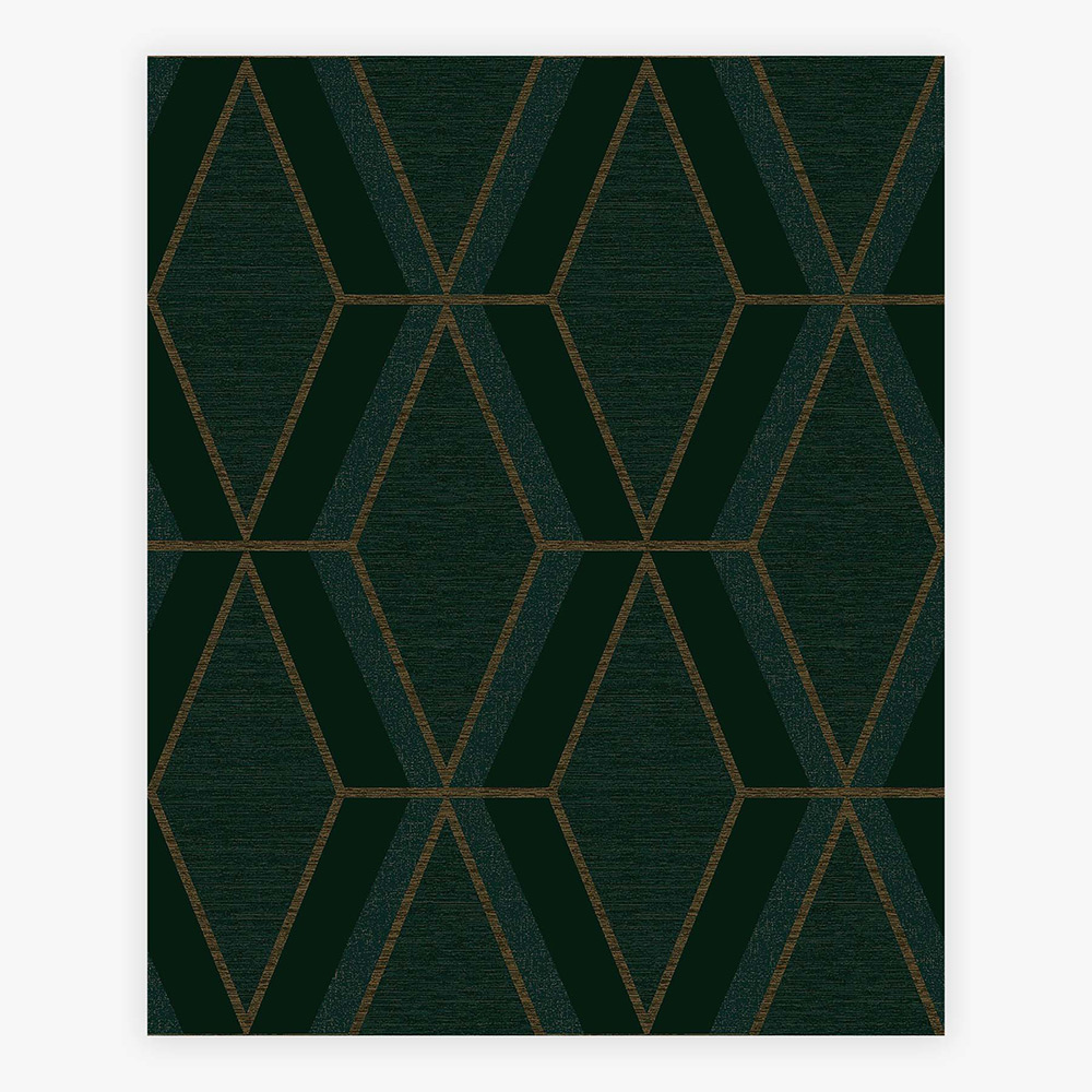 Tapet NEXT Optical Triangle Green