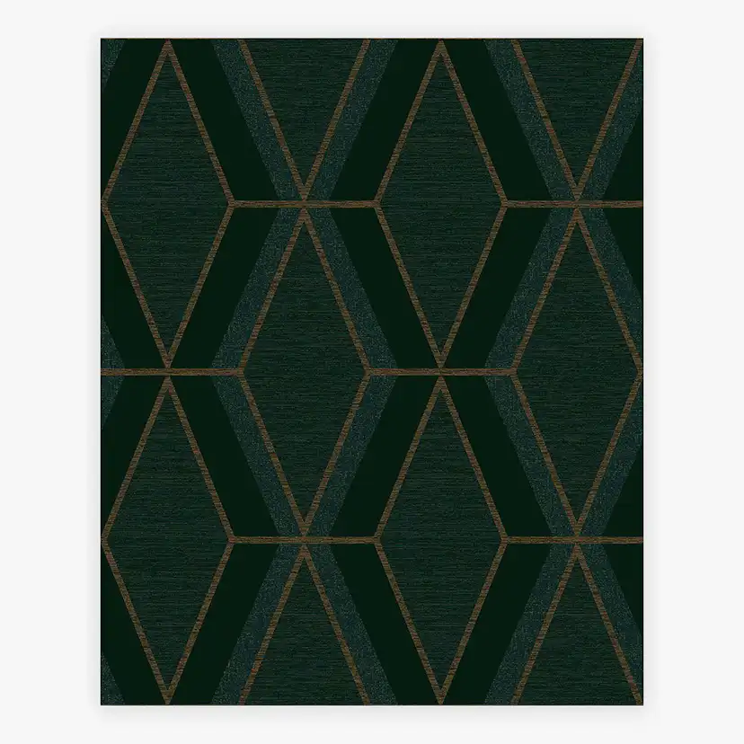 Tapet NEXT Optical Triangle Green