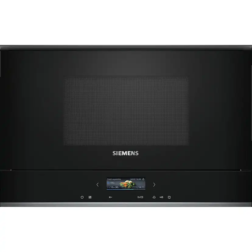Ugn och Mikro Siemens iQ700 HB772A1B1 + BF722R1B1 Med Pyrolys Rengöring För Inbyggnad