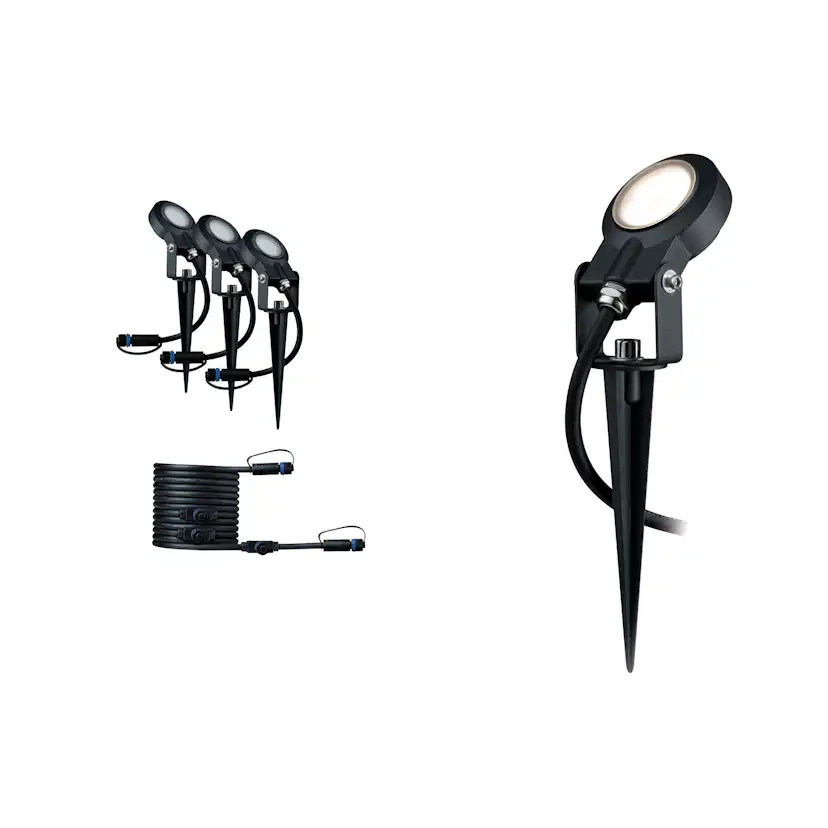 Spotlight Paulmann Sting Plug & Shine LED IP67 24V Förlängningsset 3-pack med Kabel