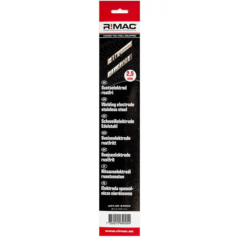 Svetselektrod R!MAC SB-pack Rostfri -2,5x10st