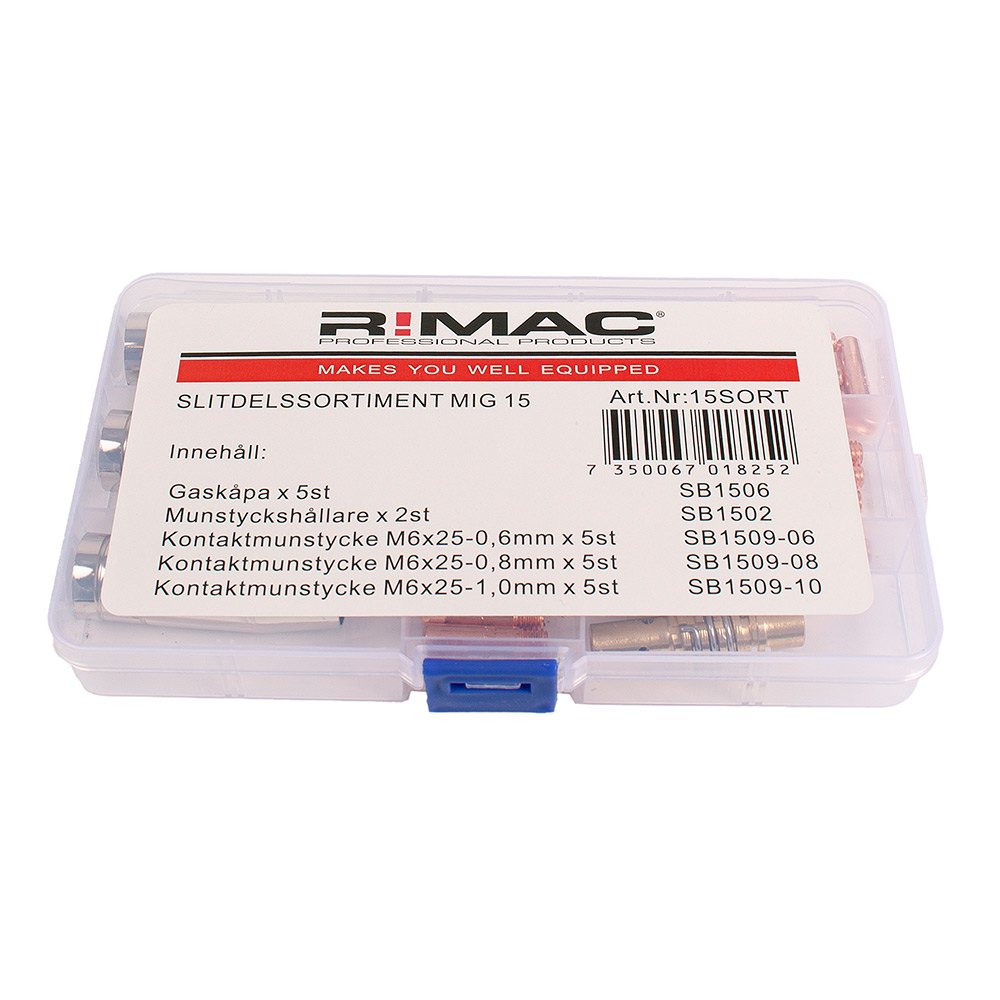Slitdelssortiment M15