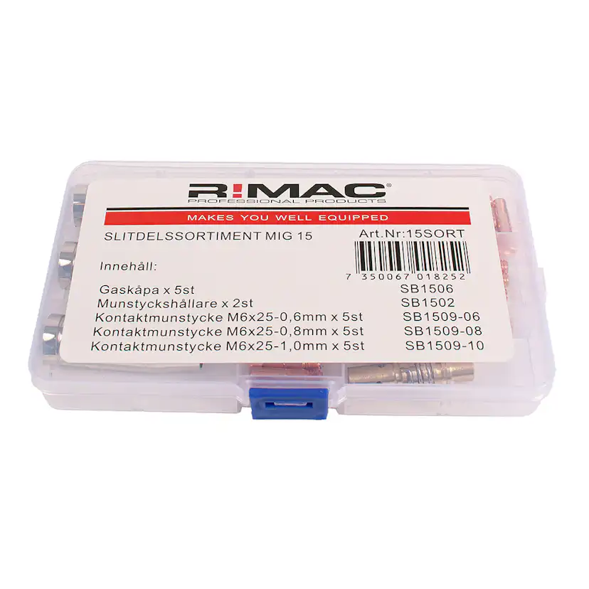 Slitdelssortiment M15