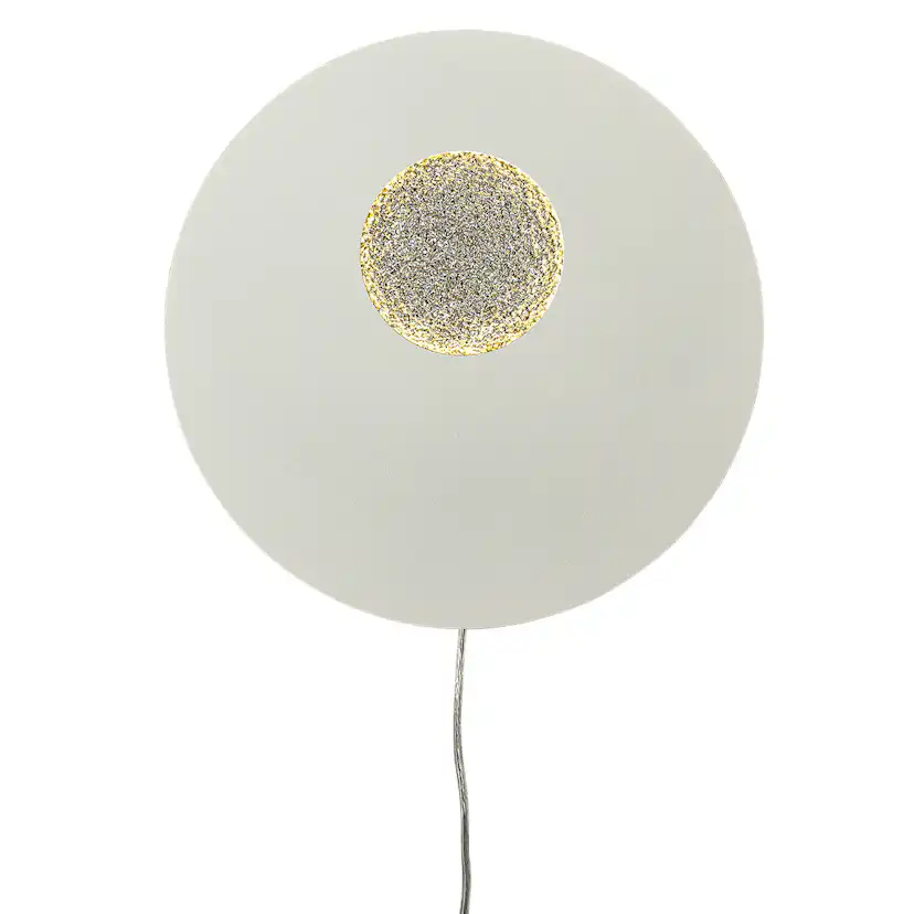 PLANET vägglampa vit/silver Vit/Silver