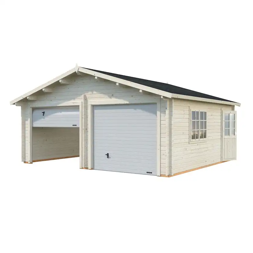 Roger 28,4 m2 with sectional door Grå dippad