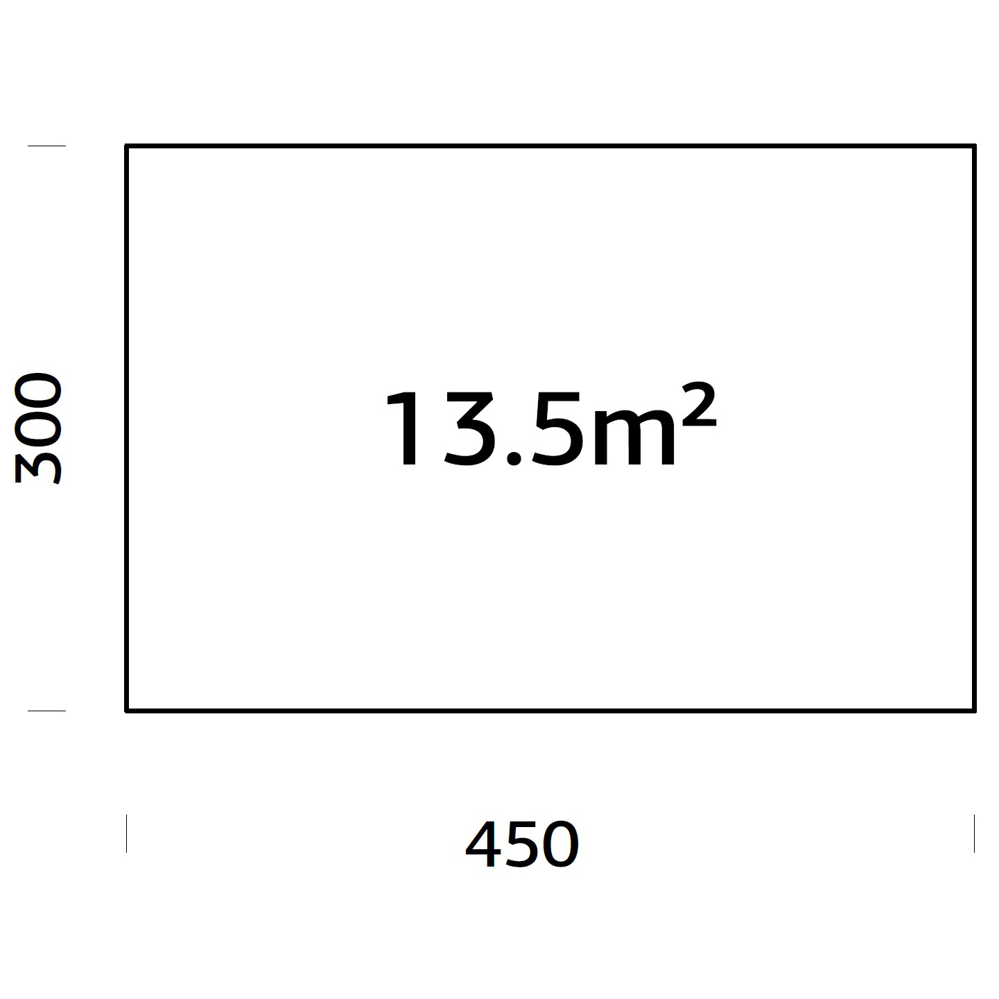 Träbalksgrund Palmako 4,5x3 m (inkl. LogFoot)