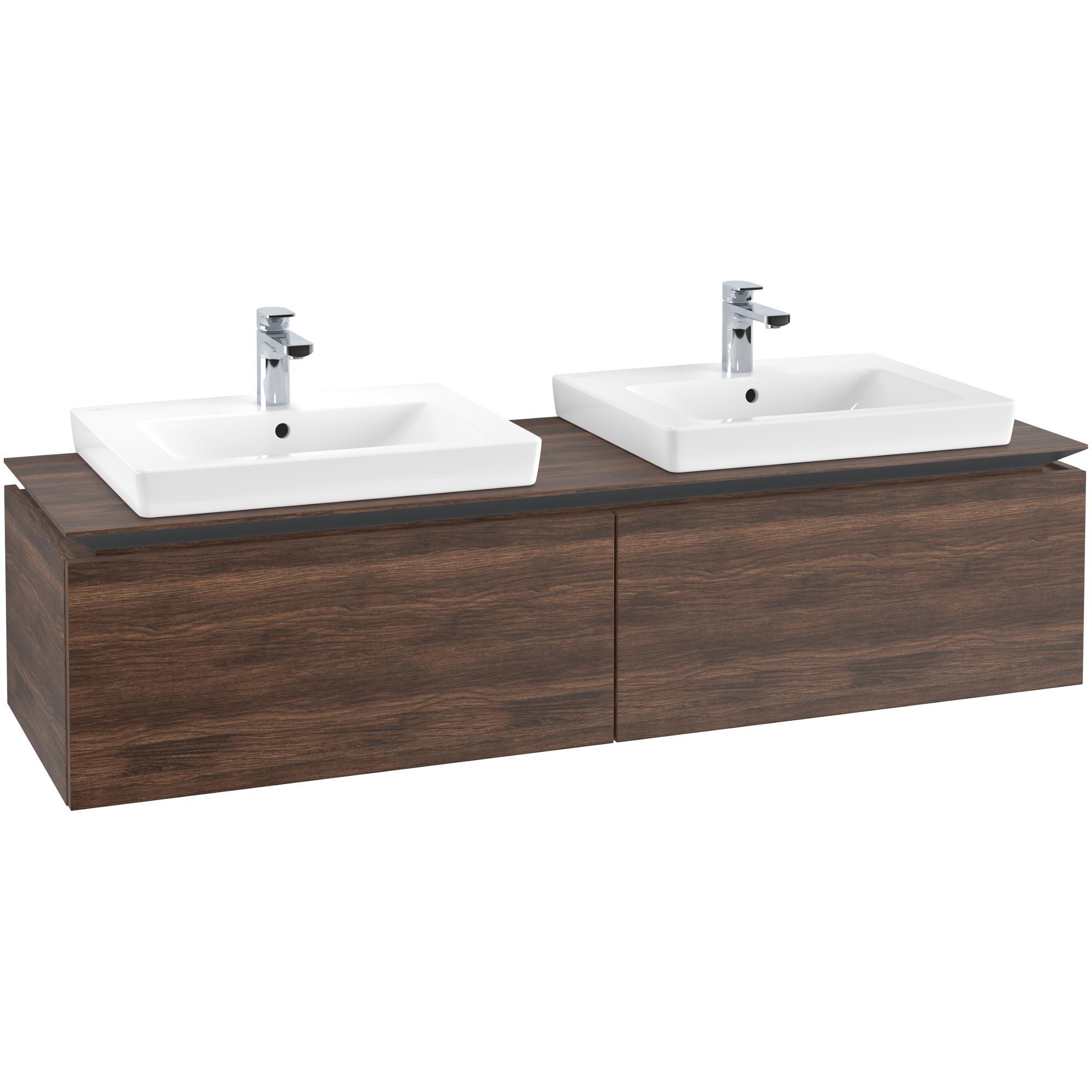 Tvättställsskåp Villeroy & Boch Legato Kompakt 1600 med 2 Lådor för Två Tvättställ från Finion & Subway