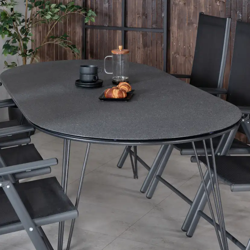 Matgrupp Venture Home Ville med 6 Bend Matstolar