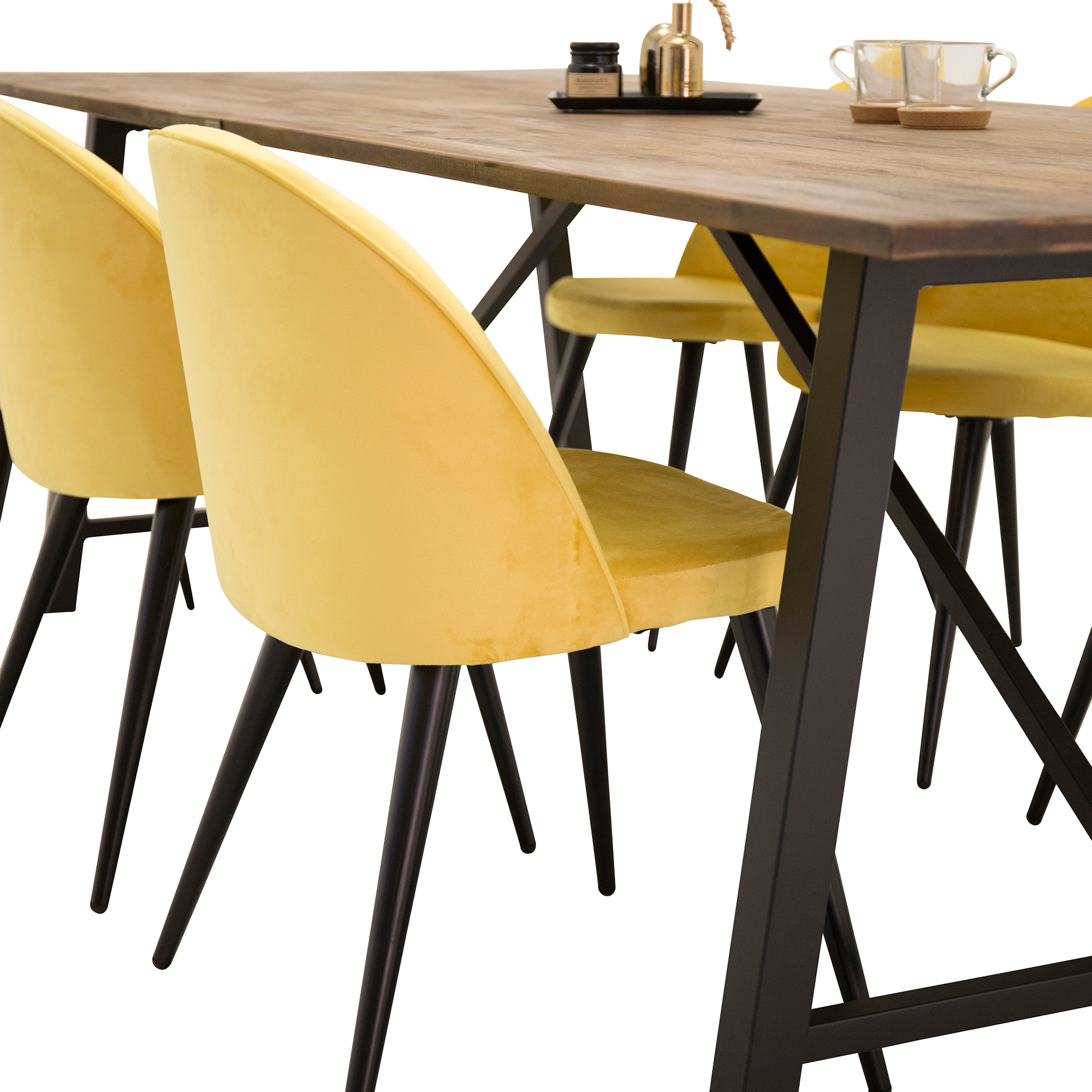 Matgrupp Venture Home Magnus med 6 Valentina Stolar