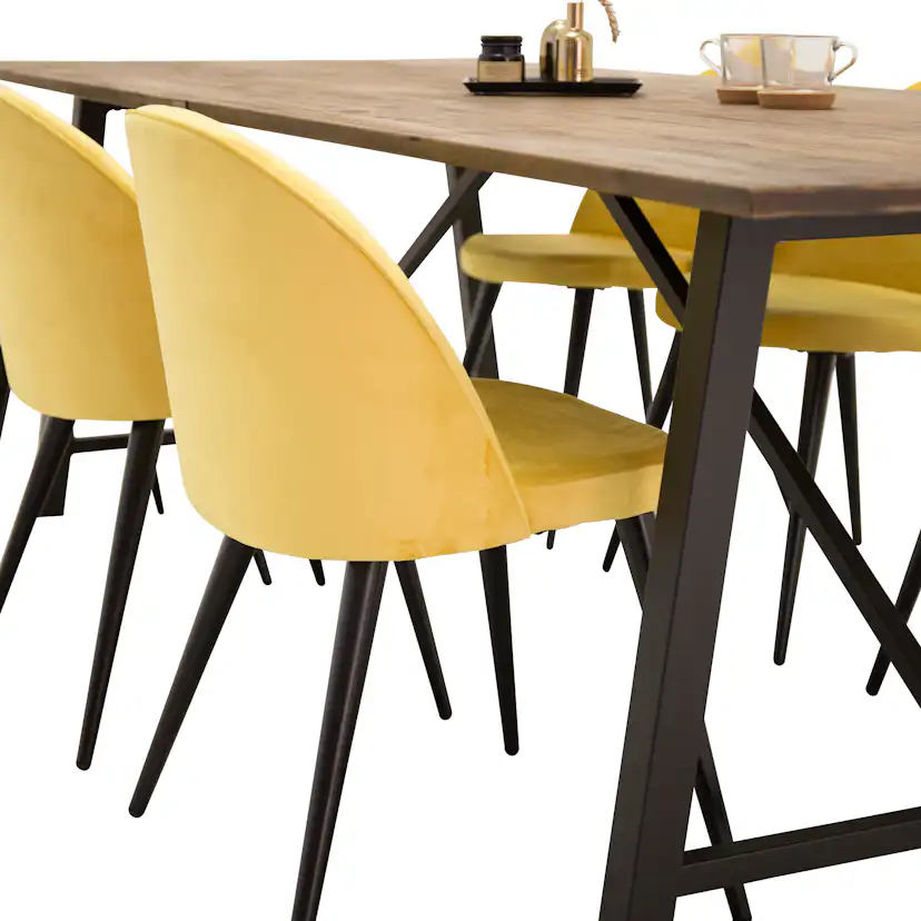 Matgrupp Venture Home Magnus med 6 Valentina Stolar