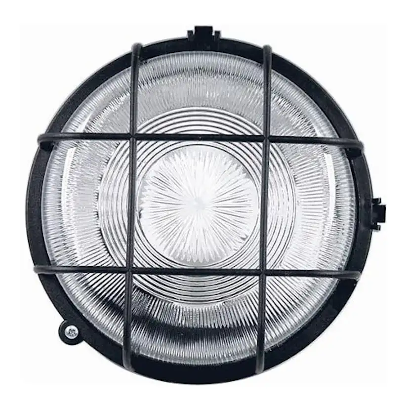 Gallerarmatur Malmbergs Rund Svart 100w