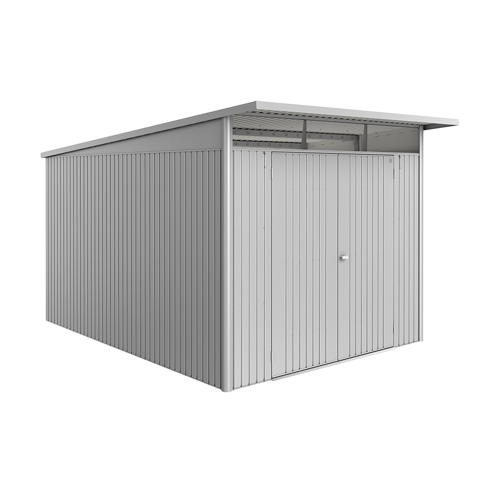 Redskapsbod Biohort Avantgarde Eco A8 Metallic Silver Dubbeldörr