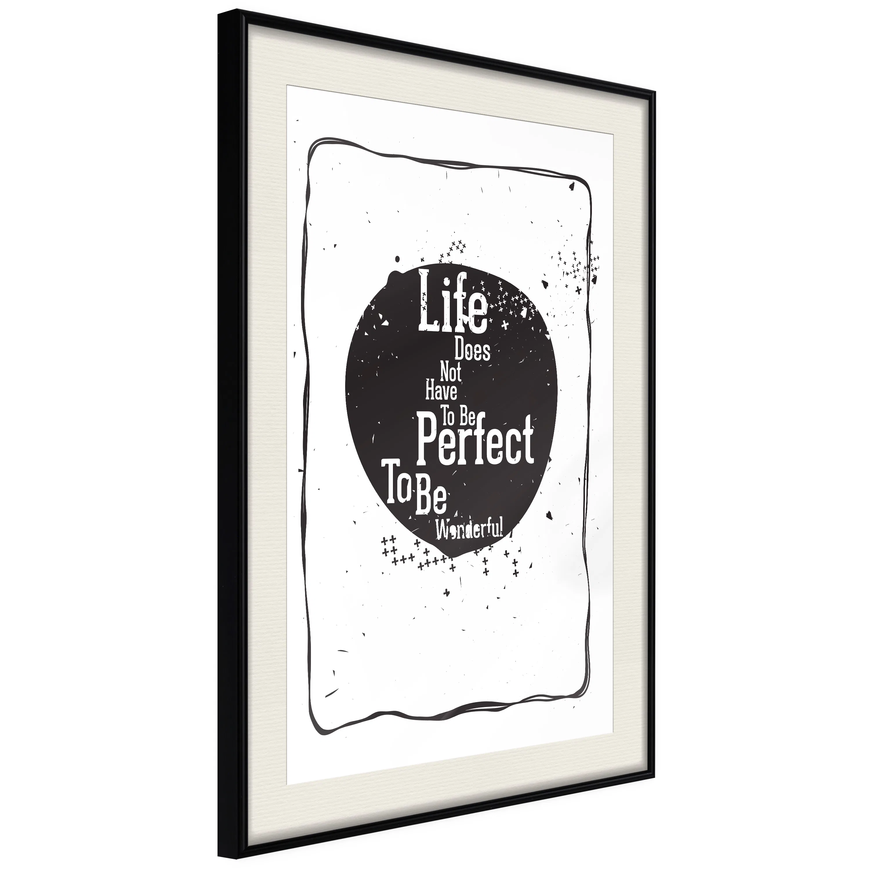 Poster Artgeist Affisch Life Does Not Have To Be Perfect To Be Wonderful