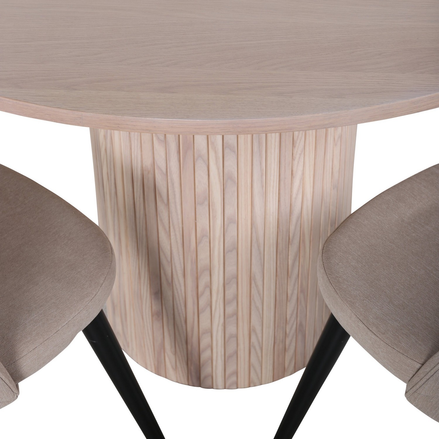 Matgrupp Venture Home Bianca Rund med 4 Valentina Stitcthes Stolar Polyester
