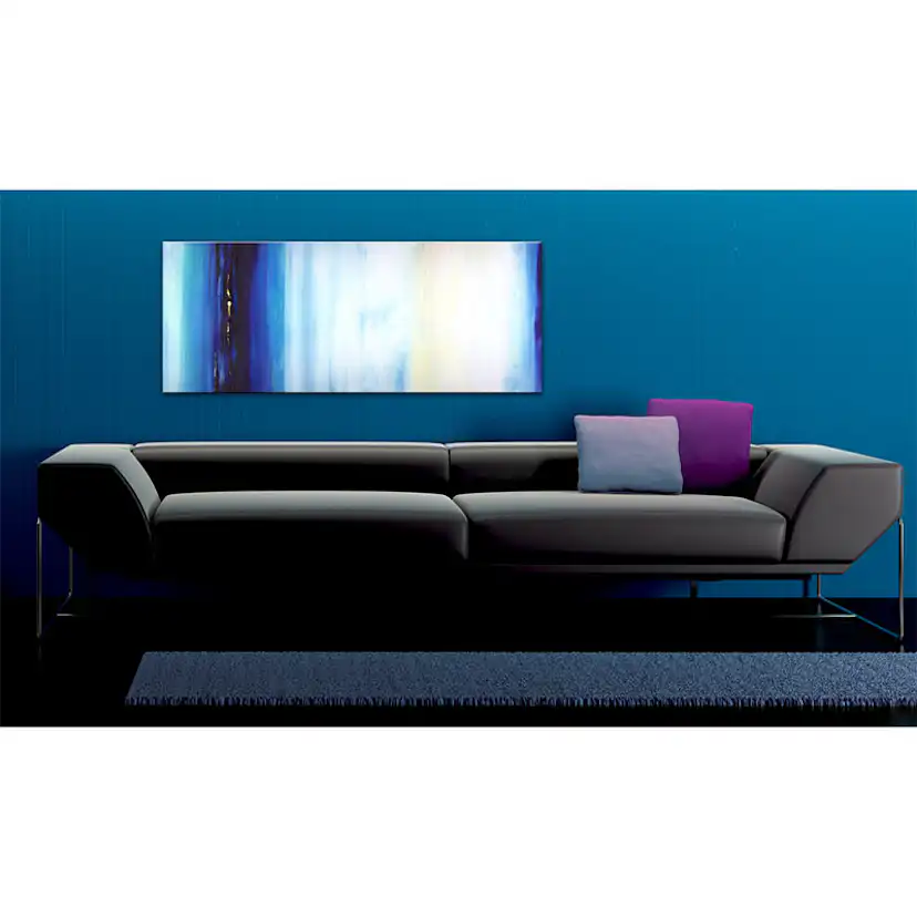 Handmålad Tavla Arkiio Blå Vätska 100x40