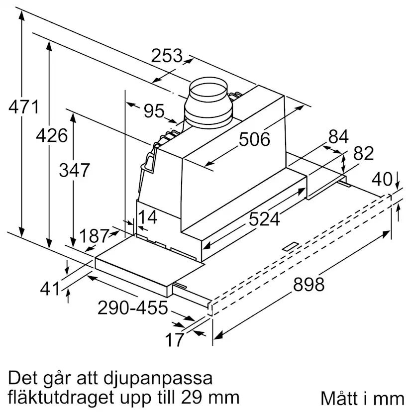 Köksfläkt Bosch DFS097A51