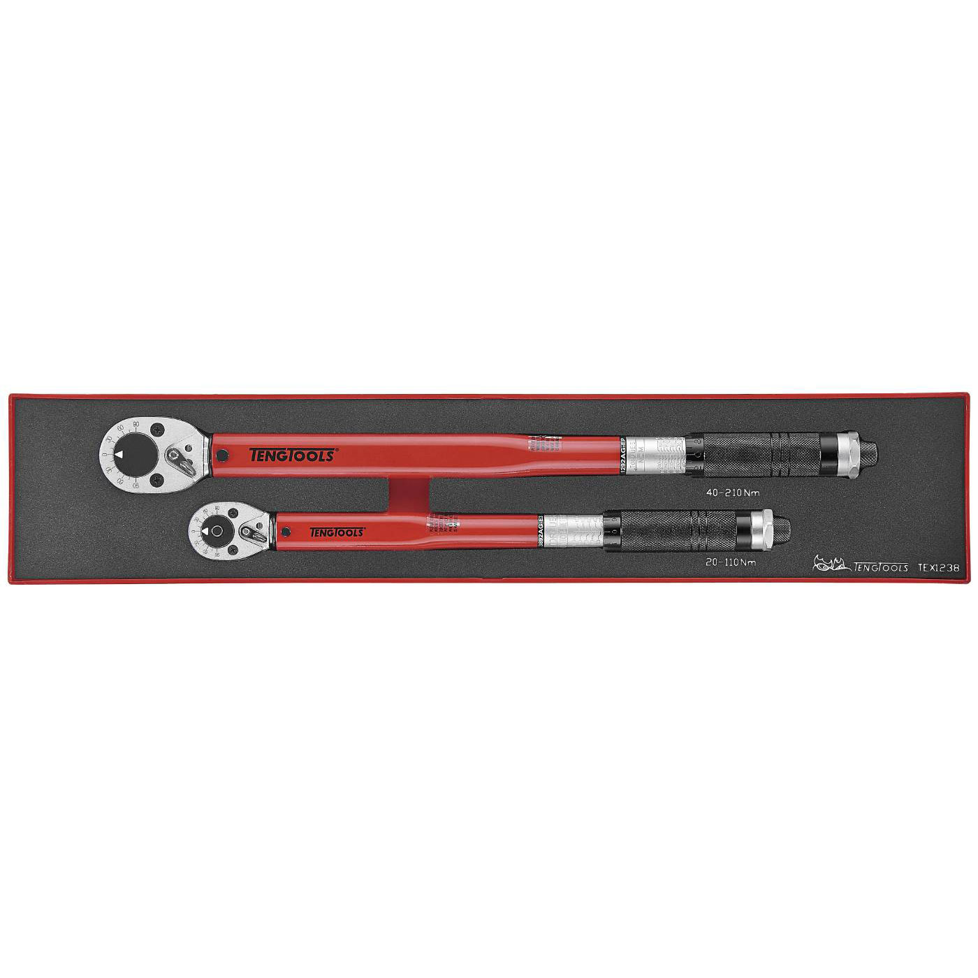 Momentnyckelsats 2 delar Teng Tools TEX1238